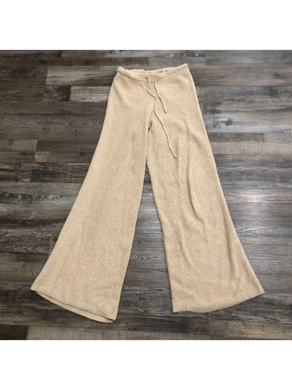 Aerie CozyUp Waffle Skater Pants Womens XS Beige
